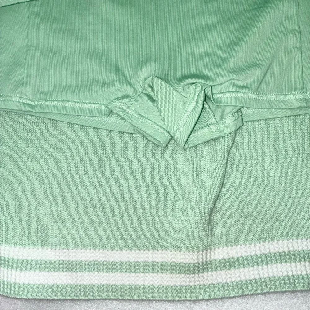 Alo Yoga Varsity Tennis Knit Set Mint Green No Tags see Measurements Approx